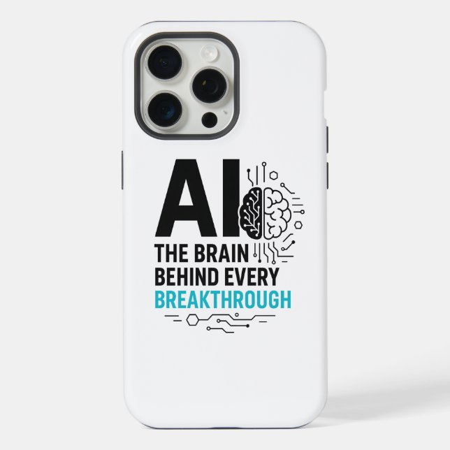 KI-Gehirn hinter Durchbrüchen Case | Tech  iPhone Hülle (Rückseite)