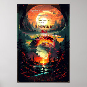 "KI-Generierte ART-Revolution" Poster