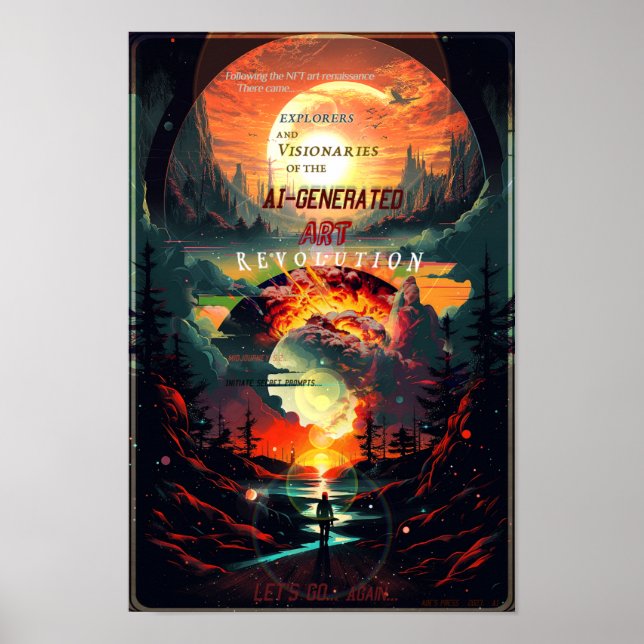 "KI-Generierte ART-Revolution" Poster (Vorne)