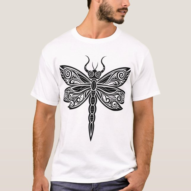 KI-generierte Libelle T-Shirt (Vorderseite)
