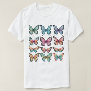 KI-generierte Schmetterlinge Clip Art T-Shirt
