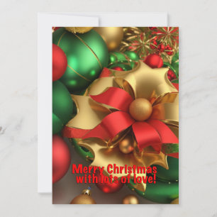 KI-generierte Weihnachtskunst Feiertagskarte
