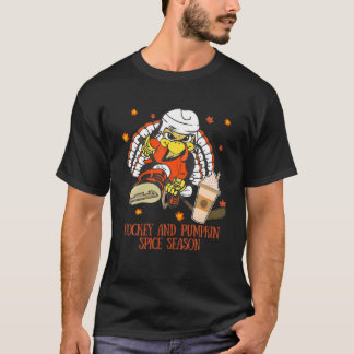 Ki Hockey und Pumpkin Gewürzsaison Kostüm Fall Se T-Shirt