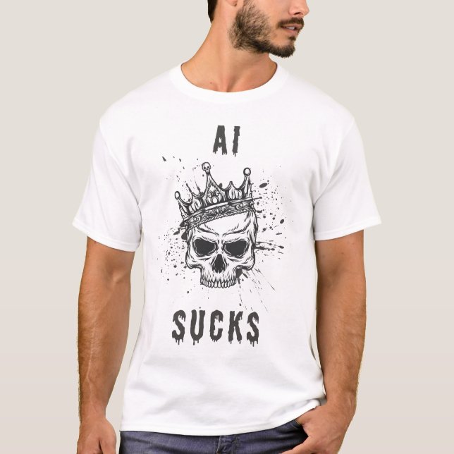 KI-Ist zum Kotzen - T-Shirt "Statement" (Vorderseite)