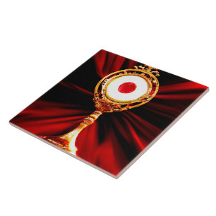 KI-Kunst eines eucharistischen Wunder Fliese