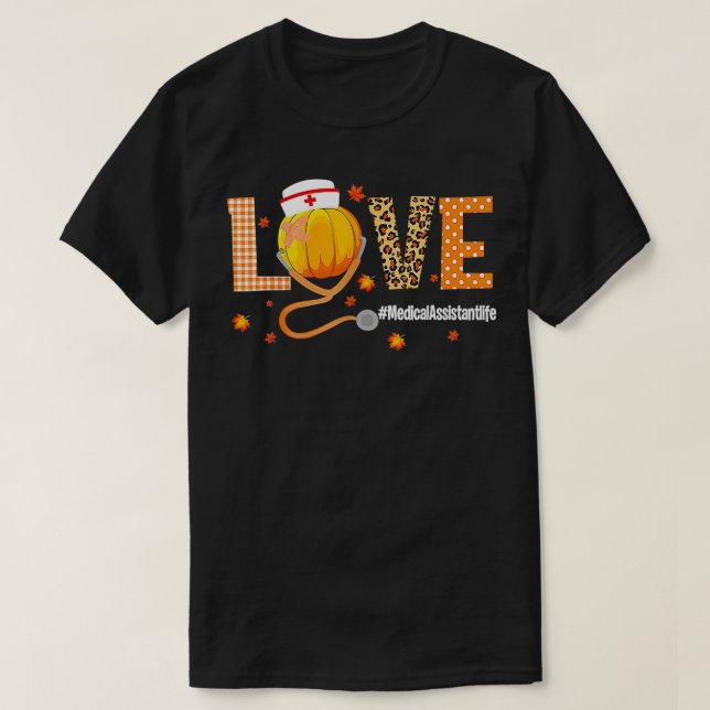 Ki Liebe Pumpkin Erntedank Medical T-Shirt (Design vorne)