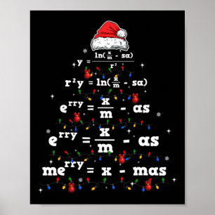 Ki Math Lehrer Weihnachten Matching Kostüm Math Lo Poster