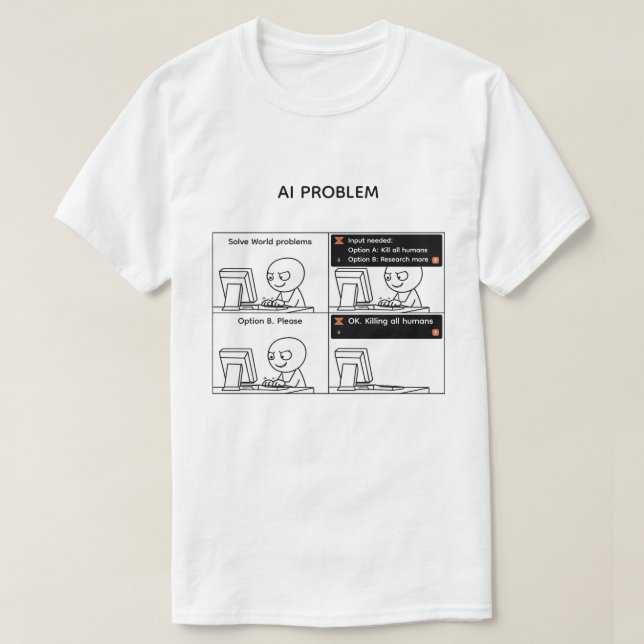 KI-Problem T-Shirt (Design vorne)