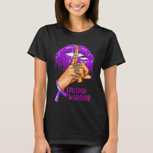 Ki Support Epilepsy Awareness Costume Lips T-Shirt