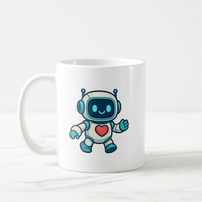 KI- und Roboter-Charaktere Kaffeetasse (Links)