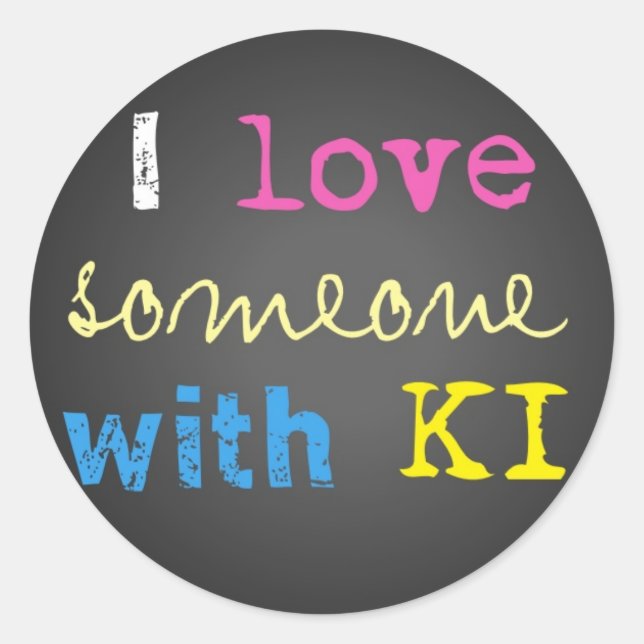 KI-Unterstützungs-Aufkleber Runder Aufkleber (Vorderseite)