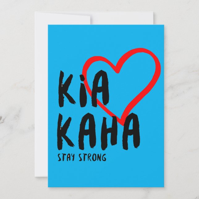 Kia kaha bleibe stark karte (Vorderseite)