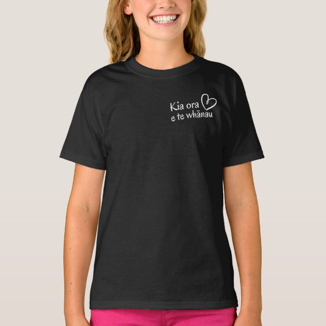 Kia ora e the whānau! Für T - Shirt der NZ-Familie (Vorderseite)