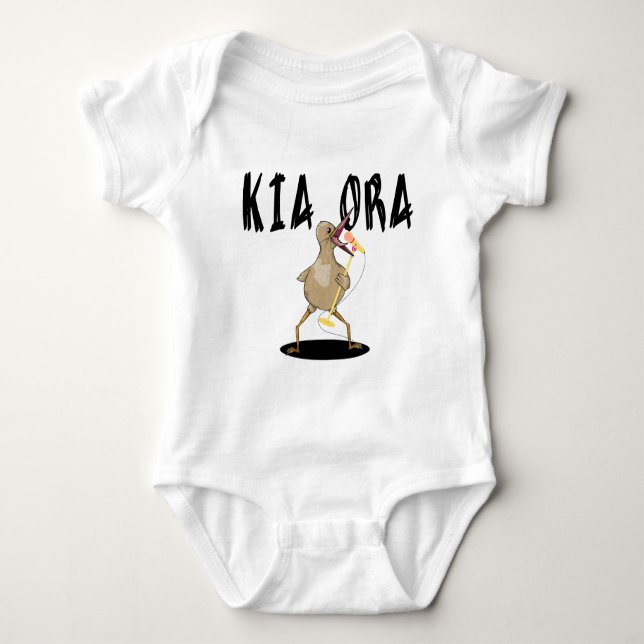 Kia Ora Kiwi Baby Strampler (Vorderseite)