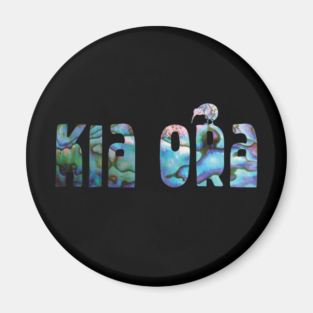 KIA ORA KIWI NEW ZEALAND MAGNET (Vorne)