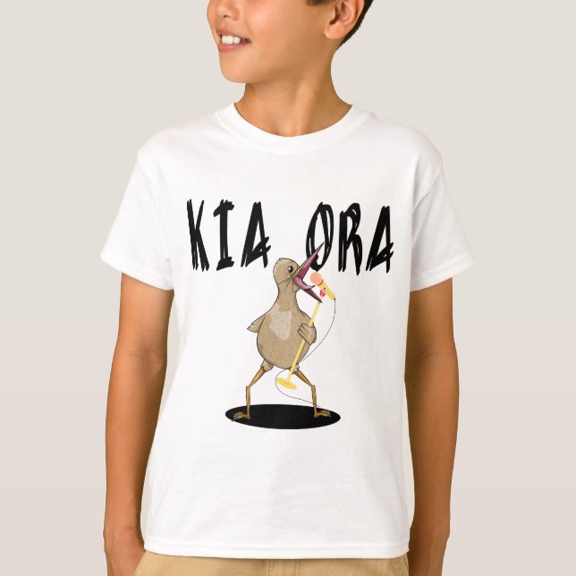 Kia Ora Kiwi T-Shirt (Vorderseite)