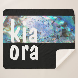 KIA ORA NEW ZEALAND PAUA BLACK MAORI NZ KIWI SHERPADECKE