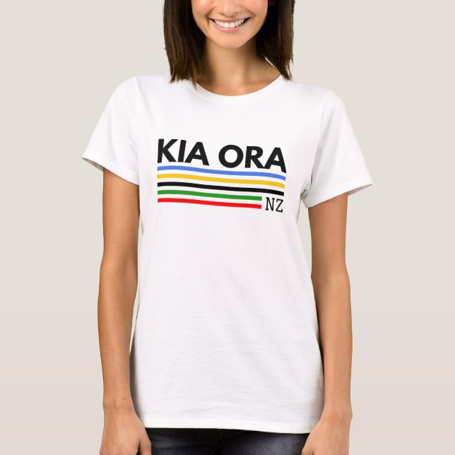 Kia Ora NZ T-Shirt (Vorderseite)