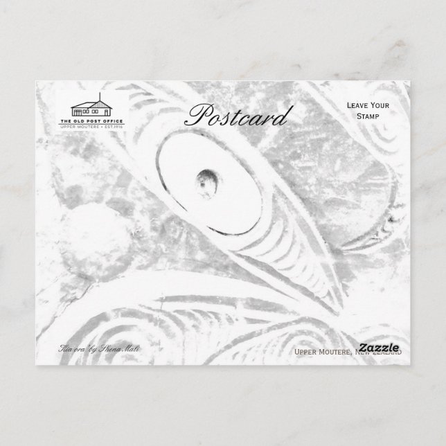 Kia ora postkarte (Rückseite)