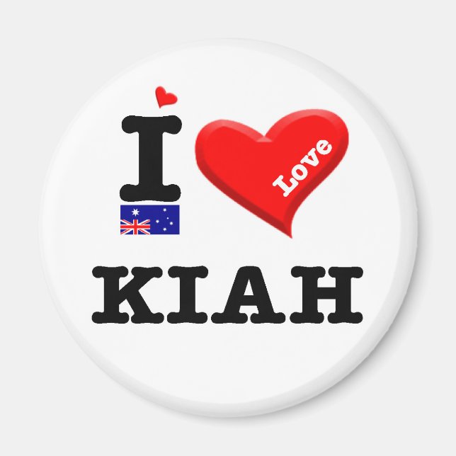 KIAH - I-Liebe Magnet (Vorne)
