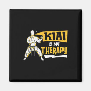Kiai ist meine Therapie Funny Shotokan Kampfkünstl Magnet