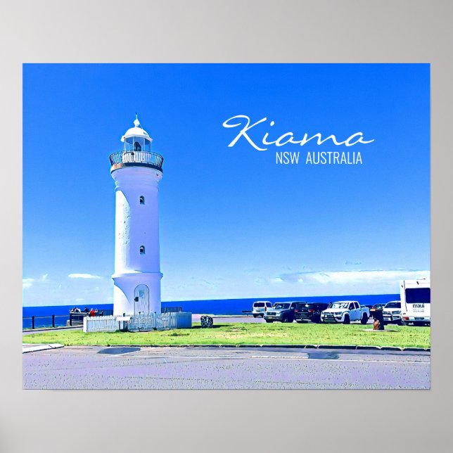 Kiama Leuchtturm NSW Australien Poster (Vorne)