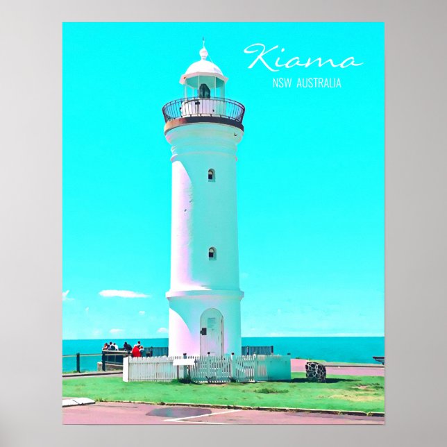 Kiama Leuchtturm NSW Australien Poster (Vorne)