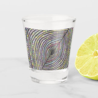 Kian | Abstrakte handgezeichnete Kunst Shotgläser Schnapsglas