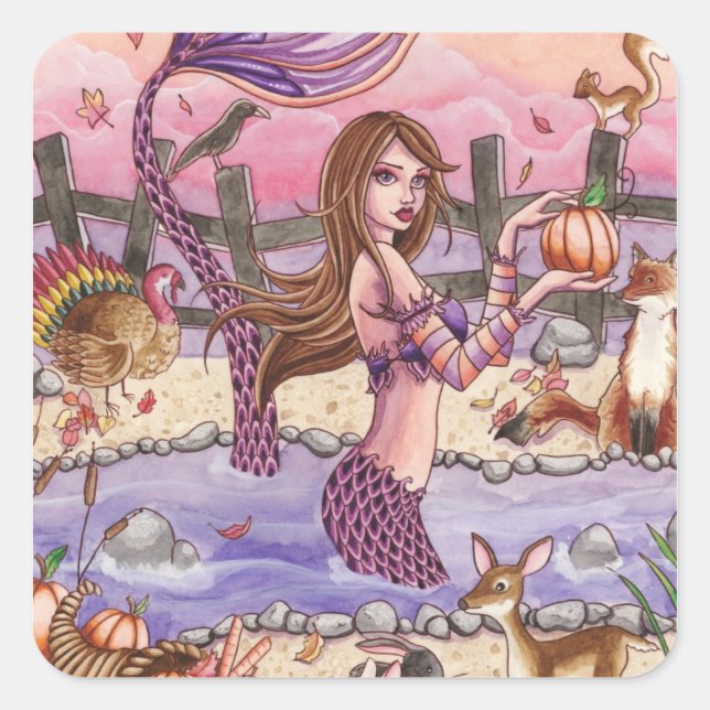 Kiandra - Erntedank Mermaid Sticker (Vorderseite)