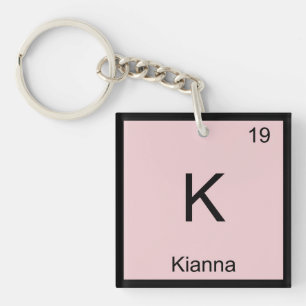 Kianna Name Chemie Element Periodensystem Schlüsselanhänger