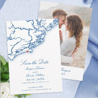 Kiawah Island SC Elegant Navy Blue Wedding
