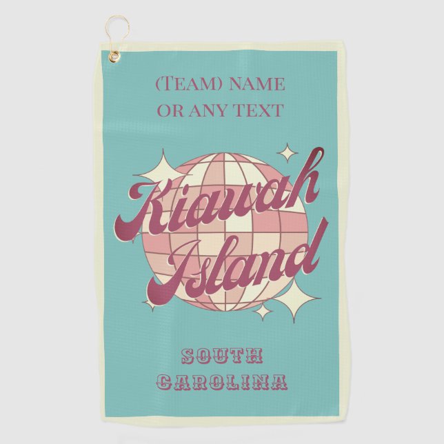 Kiawah Island South Carolina USA golfer Golfhandtuch (Vorderseite)