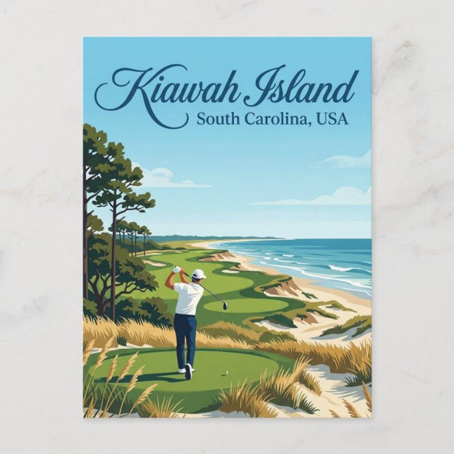 Kiawah Island USA Postkarte (Vorderseite)