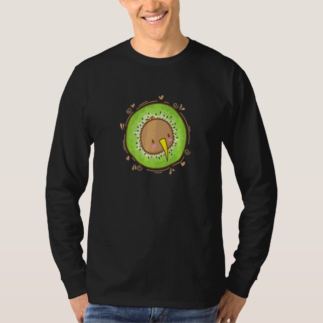 Kibikopf mit Kiwi-Frucht T-Shirt (Vorderseite)
