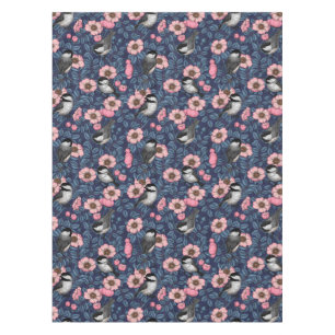 Kichererbsen in wilder Rose in Rosa und Blau Tischdecke