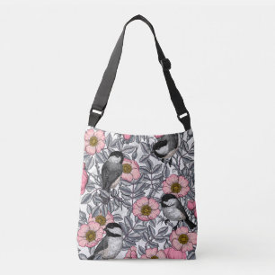 Kichererbsen in wilder Rose, rosa und grau Tragetaschen Mit Langen Trägern