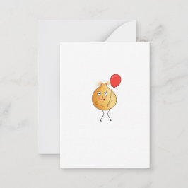 Kichererbsen-Thema, Kichererbsen-Design Mitteilungskarte