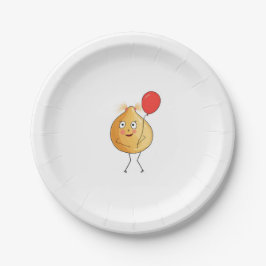 Kichererbsen-Thema, Kichererbsen-Design Pappteller