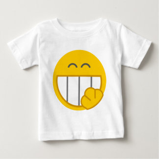 Kichernder Gesichts-Entwurf Baby T-shirt