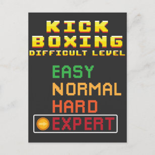 Kick Boxing Martial Arts Coach Console Experte Postkarte