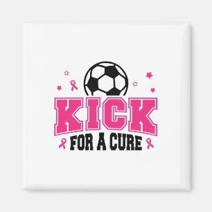 Kick For A Cure Fußball Brustkrebs-Bewusstseinsnad Magnet
