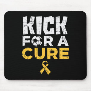 Kick for a cuure Soccer Childhood Cancer Awareness Mousepad