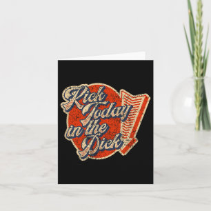 Kick heute in der Retro Vintage lustige Motivation Karte