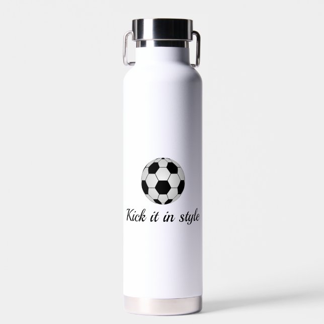 Kick it in Style Football Water Flasche (32 oz) (Vorne)
