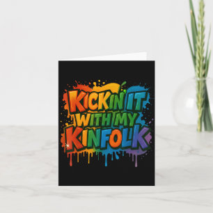 Kick it mit meiner Sippe Lustige Familienzusammenk Karte
