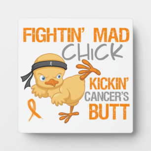 Kick Leukemia Fighting Chick Fotoplatte