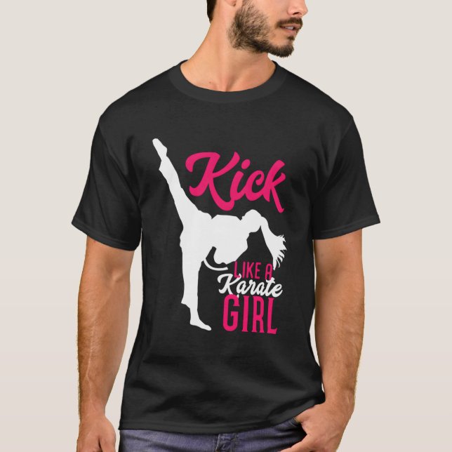 Kick like a Karate T-Shirt (Vorderseite)