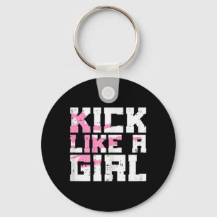 Kick Like Girl Karate Taekwondo Kung Fu Martial Ar Schlüsselanhänger