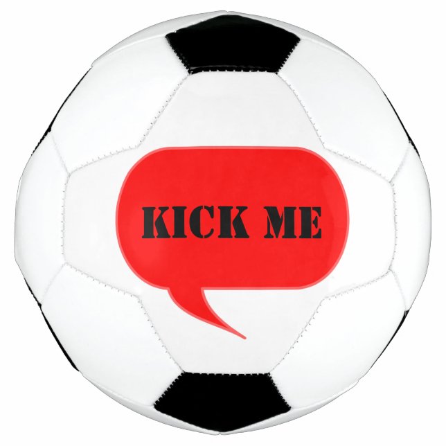 Kick Me Talk Bubble Soccer Ball (Vorderseite)