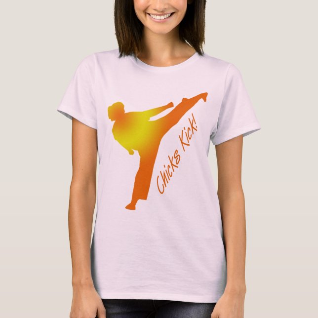 Kick! orange T-Shirt (Vorderseite)